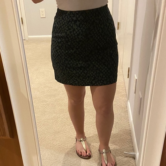 Free People Blue & Green Modern Femme Skirt 4 - Picture 2 of 9